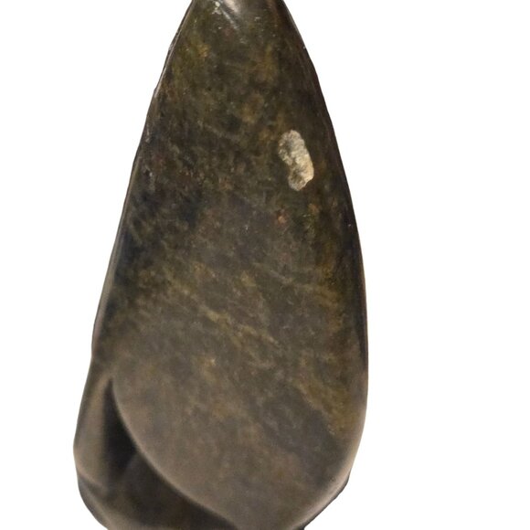 Carved Stone Family Sculpture Trio Statue Home Decor Carving 8 inch - Picture 9 of 16